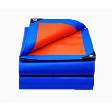 Lona 10x5 200 Micras Azul E Laranja Impermeável Proteção Uv