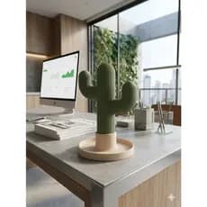 Suporte Organizador Cacto chaves, fones e Joias Decoração Quarto Escritório 3D PLA