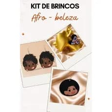 Brincos Afros-Beleza em Material Reciclavel (PLA) I dentidade e Estilo