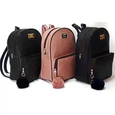 Bolsa Mochila feminina de Couro Sintetico. MODA PREMIUM Bolsas femininas de moda *SEM POMPOM*