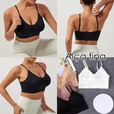 Kit 3 Top Sutiã topi Alça fina Importado Com Bojo Removível