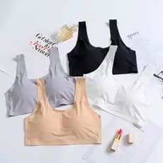 Top Sutiã Regata Ice Silk Sem Costura | Frescor, Elasticidade e Conforto