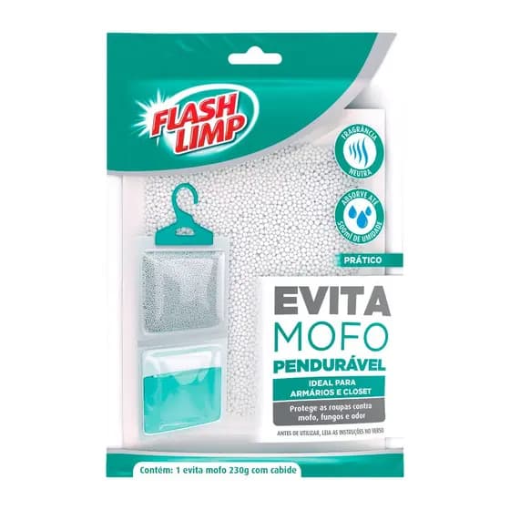 Evita Mofo Pendurável 230g Flash Limp – Proteção sem Fragrância