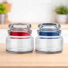 Pote Hermético de Vidro 350ml Euro – Azul ou Vermelho
