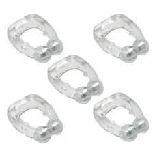 Kit 5 Unidades Aparelho Clipe Dilatador Nasal Anti Ronco Magnético Apnéia Durma Bem Linha Premium