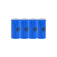 Kit 4 Bater16340 Li-ion 30000mah 4.2v Lanterna Tática Led De Alta Durabilidade