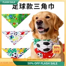 {Estoque pronto} suprimentos para animais de estimação roupas da copa do mundo cachecol triangular para animais de estim