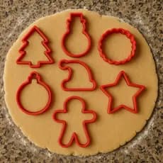 Kit 7 Cortadores Bolacha Natal Natalino Confeitaria Biscoito
