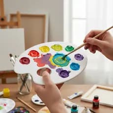 Godê Paleta Pintura Artística Com 10 Compartimentos Ergo