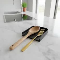 Descanso Suporte Retangular Apoio Talheres Utensilio Cozinha