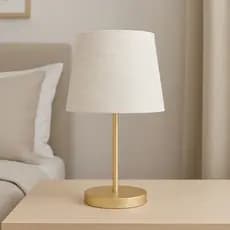 Abajur de Mesa Moderno Minimalista com Cúpula Decorativa para Quarto e Sala