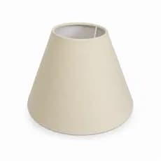 Cúpula de Abajur 8x20x13 em Tecido Algodão Cru Luminária Decorativa Sala Quarto