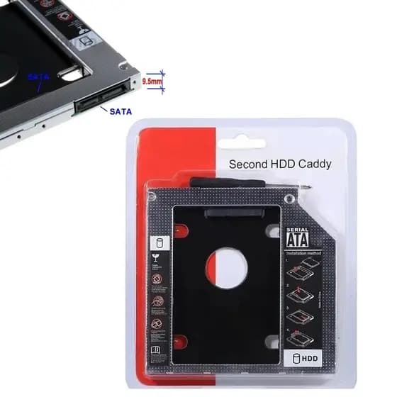 Case Adaptador Caddy Hd 9.5mm Dvd Sdd Gaveta Sata Notebook