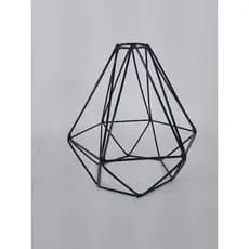 Cúpula, pendente diamante somente aramado iluminação e decoração cor preto ou dourado