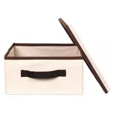 KIT 3 - Organização Prática Caixa Organizadora com Tampa Escritório
