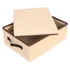 Caixa Organizadora Em Tecido De 28x15x38cm C/ Alça  e Tampa