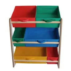 Prateleira Mdf Organizadora De Brinquedo Infantil Colorido