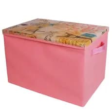 Caixa Organizadora Baú Brinquedos Com Tampa Grande