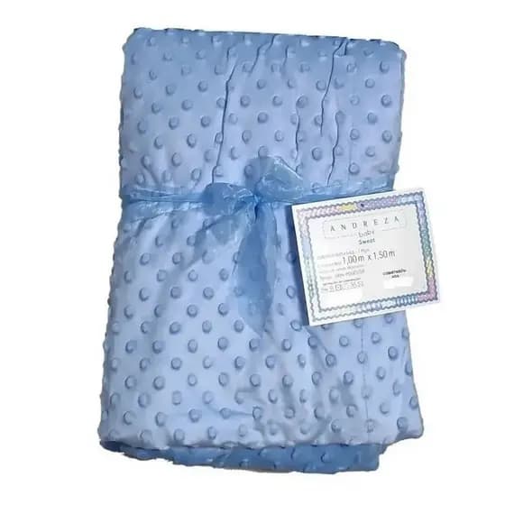 Manta Sweet Baby Andreza Enxovais para Berço e Carrinho Recém-Nascido Diversas Cores