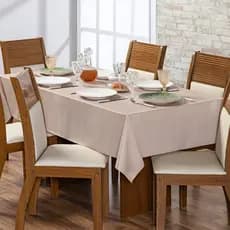 Toalha De Mesa Térmica Impermeável Pvc 06 Lugares 1,40x2,00