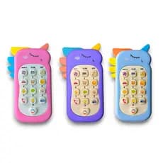 Telefone Infantil Musical Brinquedo Celular Mordedor Educativo Com Luz