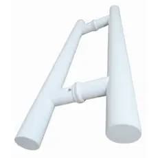 Puxador Aço Inox 45cm tubular Branco