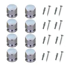 8 Unidades Botão Francês Metal para Espelhos