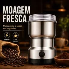 Moedor Triturador de Grãos Café Elétrico 150W 110V - Compacto e Multiuso
