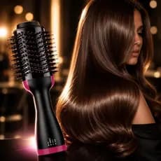 Escova Secadora Alisadora Anti Frizz Seca Alisa Modela Cabelo Profissional
