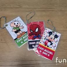 Chaveiro Tag  Personalizada para Mochilas - Coloque a Arte que Quiser