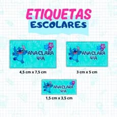 Etiqueta Escolar Personalizada com o Tema que Quiser
