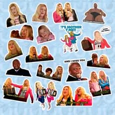 Pack com 18 Adesivos tipo Stickers Diversos - Filme As Branquelas