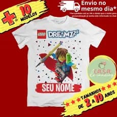 Camiseta Infantil Unissex Lego Dreamzzz com nome (opcional)