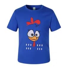 CAMISETA CAMISA BLUSA GALINHA PINTADINHA INFANTIL ALGODÃO