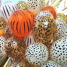 Balões De Látex 12 polegadas 20 Pçs Tema Animal Safari Selva Animais Festa