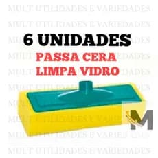 KIT Rodo PASSA CERA lava piso esfregão limpa vidro lava espuma