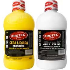 Cera Carnaúba Automotiva Liquida + Resina Acrilica Jet mix 500ml
