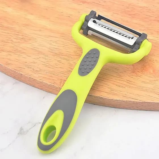 Descascador Multifuncional 3 em 1 - Ideal para Legumes e Frutas | Uso Manual