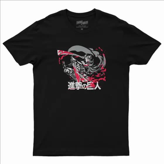 Camiseta camisa algodão unissex anime Attack Of Titan 17