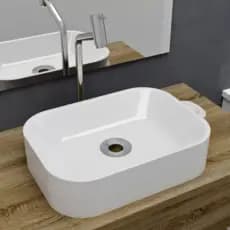 Cozimax Luna cuba pia para banheiro lavabo cor preto 27cm x 9.3cm