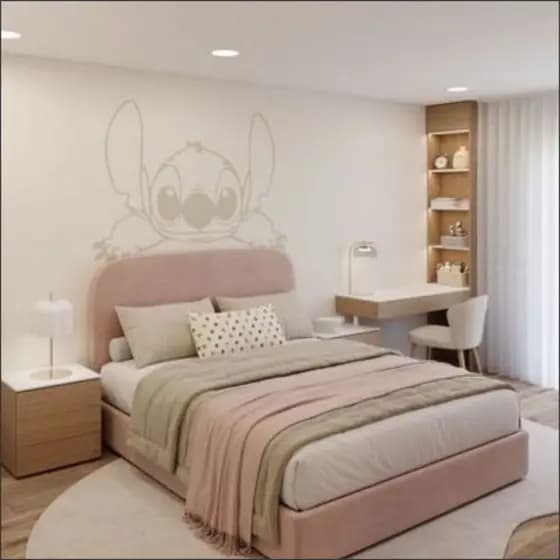 Adesivo Decorativo Stitch para Cabeceira de Cama - Várias Cores