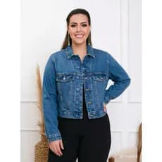 Jaqueta Jeans Feminina Plus Size G1 G2 G3