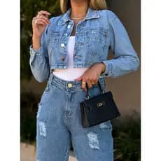 Jaqueta Jeans Feminina Linha Premium 8144