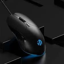 Mouse USB Inphic PB1, Clique Silencioso Mouse 6 Botões Programáveis 4800 DPI Ajustável Design Ergonômico