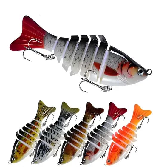 Isca Biônica Pesca 15.5g Peixe Articulado Resistente Multi-Section 7-10cm