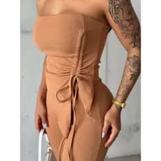 cropped tomara que caia blusa feminina moda blogueira com bojo tecido anarruga