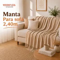 Manta para Sofá Capa Protetora 2,40x1,80 Gigante 100% Algodão Colcha Decorativa Coberta Sala Estofado
