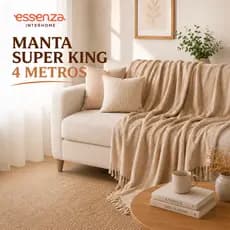 Manta para Sofá Super King 4,00x1,80 Gigante 100% Algodão Capa Protetora Decorativa Sala Estofado
