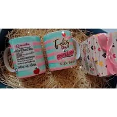 Caneca Personalizada c/ Nome + Caixinha de Presente ideal para Presente Dia dos Professores