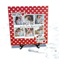 Quadro de Azulejo Personalizado Dia dos Namorados